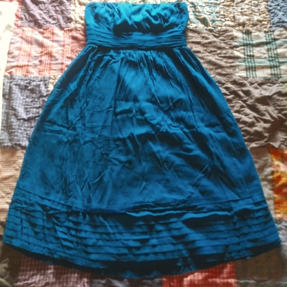 J. Crew 'Juliet' Silk Dress in Teal - Picture 2 of 6